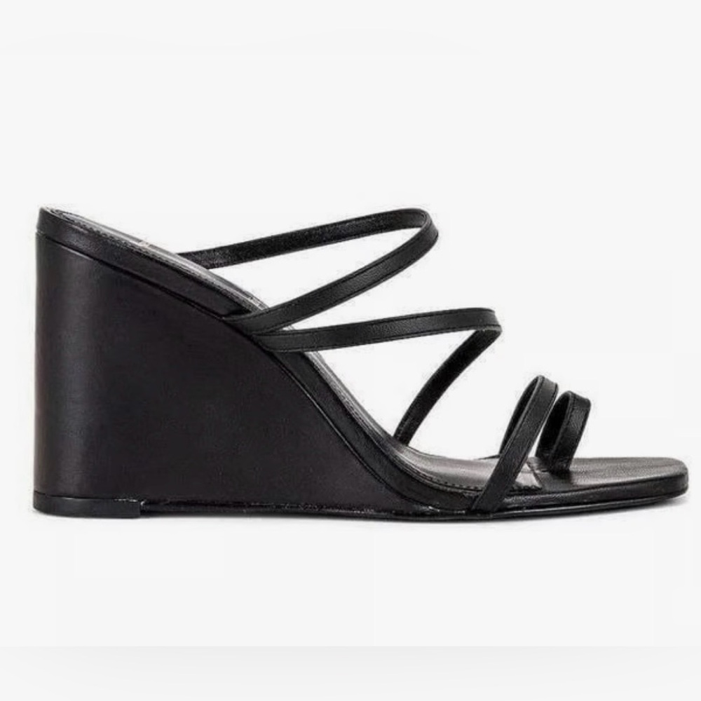Black Suede Studio Phoebe Wedge